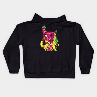 Guitar Swirl psychedelic Kids Hoodie